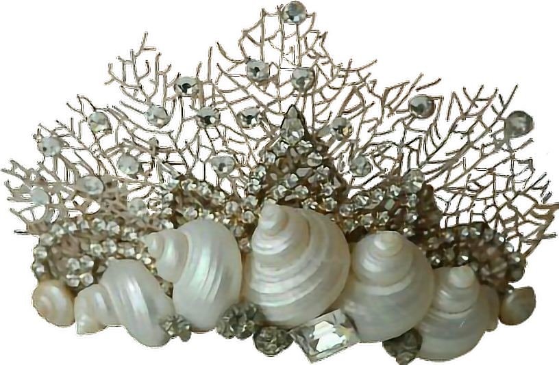 Mermaidcrown Mermaidlife Mermaid Seaside Crown Corona - Shell Crown Transparent Png (816x534), Png Download