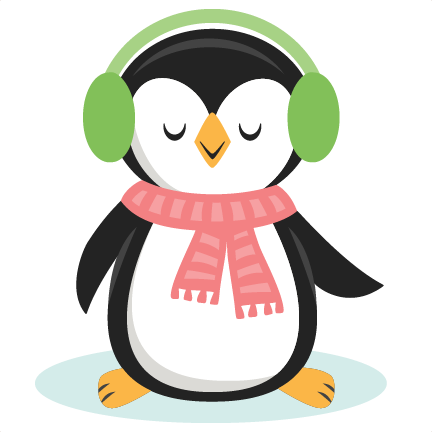 Clip Art Transparent Library Cute Christmas Penguin - Clip Art (432x432), Png Download