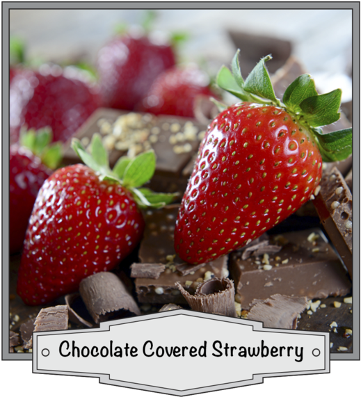 Chocolate Covered Strawberry - Glasuhr Von Dekoglas 30x30cm Acrylglas Wanduhren Erdbeeren (580x580), Png Download