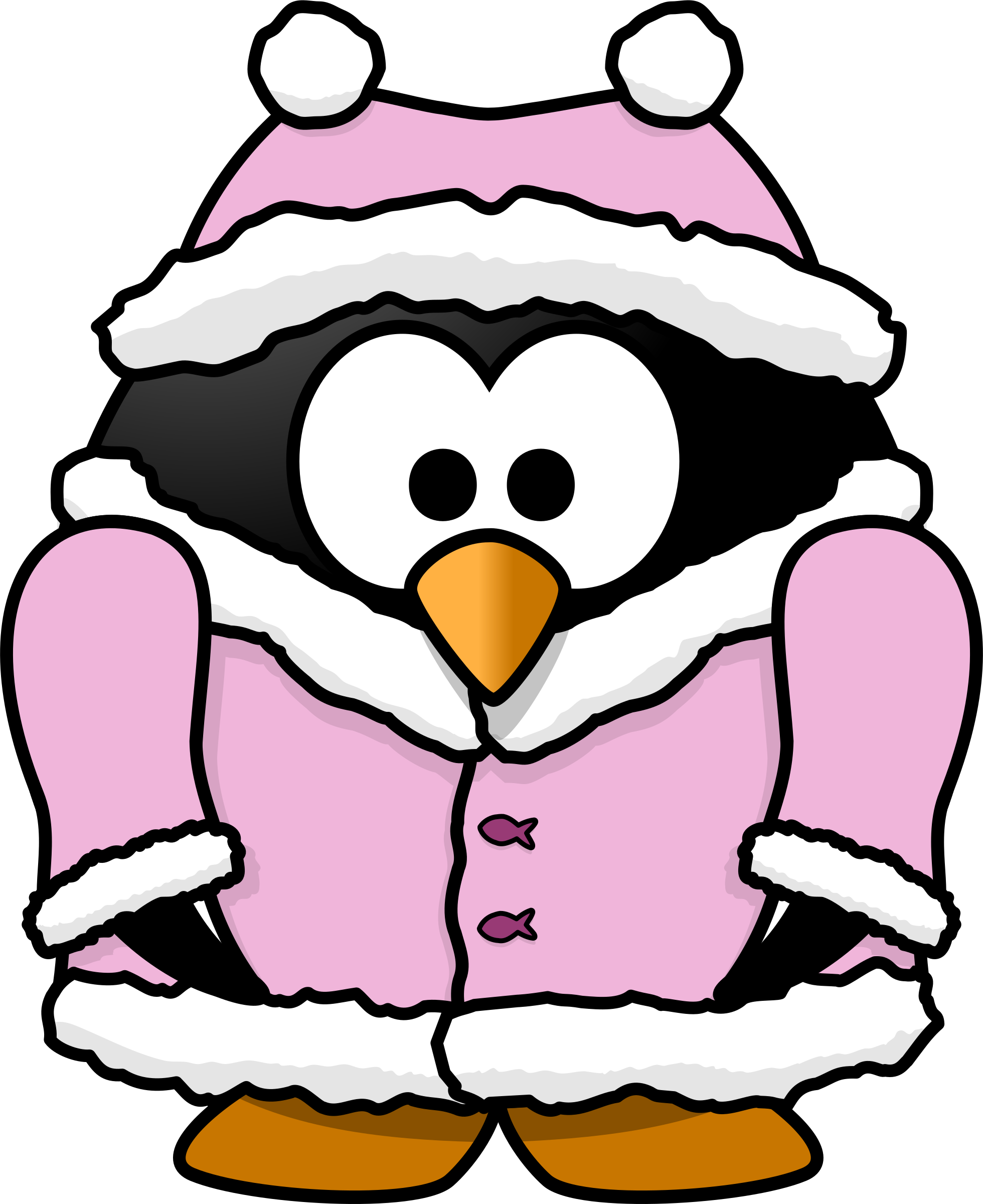 Winter Animals Clipart At Getdrawings - My Chilly Penguin Notebook (1960x2400), Png Download