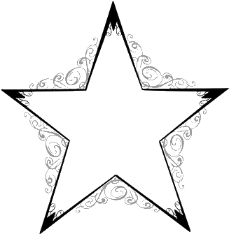 Estrelas - Stars In Line Drawing (400x400), Png Download