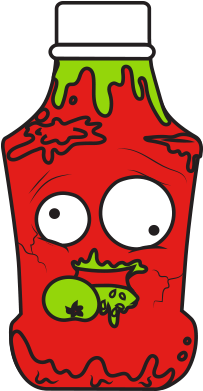 Terrible Tomato Sauce Red - Grossery Gang Terrible Tomato Sauce (400x400), Png Download