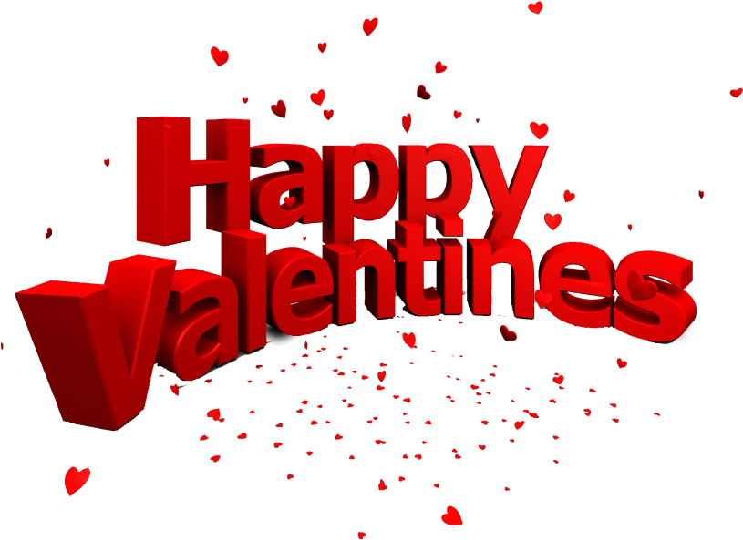 Valentines Day Background Free Png Image - Happy Valentine Day Png (1024x640), Png Download