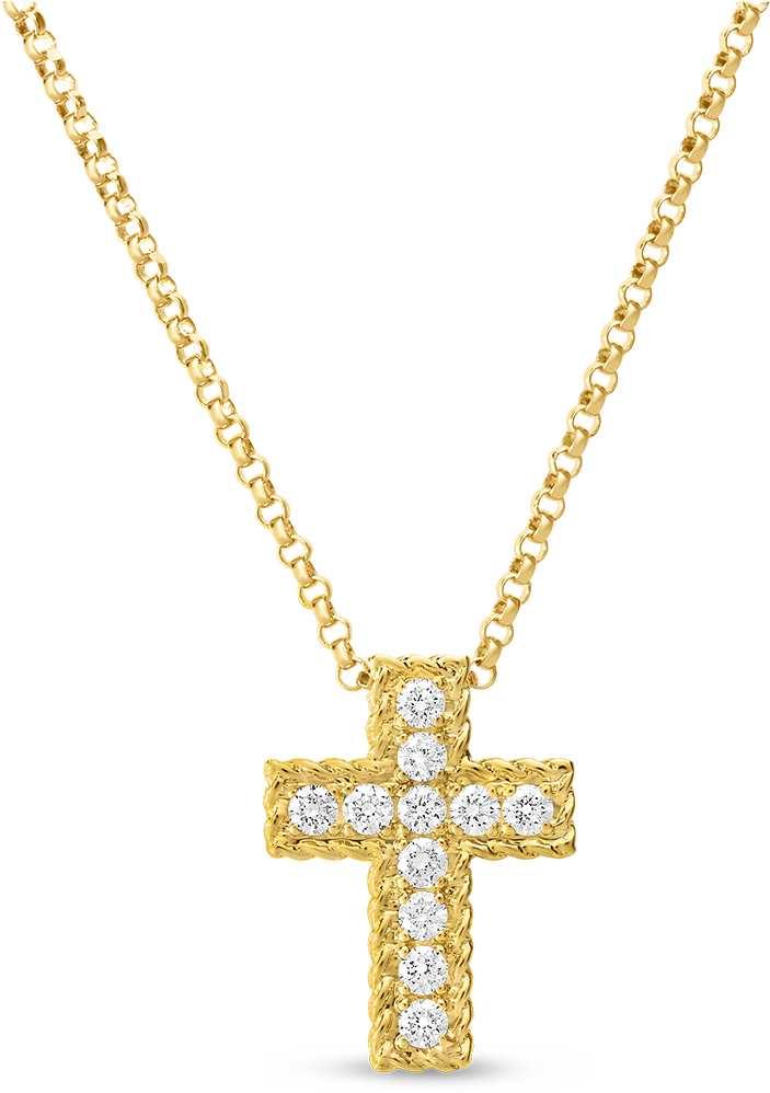 Gold Cross Necklace Png (1600x1600), Png Download