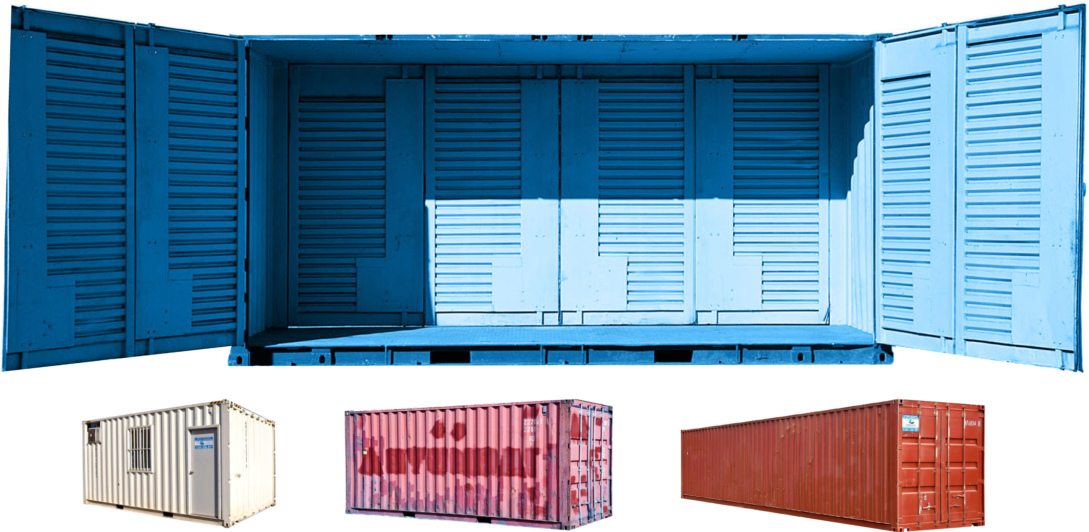 Containers - Containers Png (2480x1152), Png Download