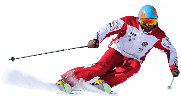 Skier - Лыжник Png (585x311), Png Download