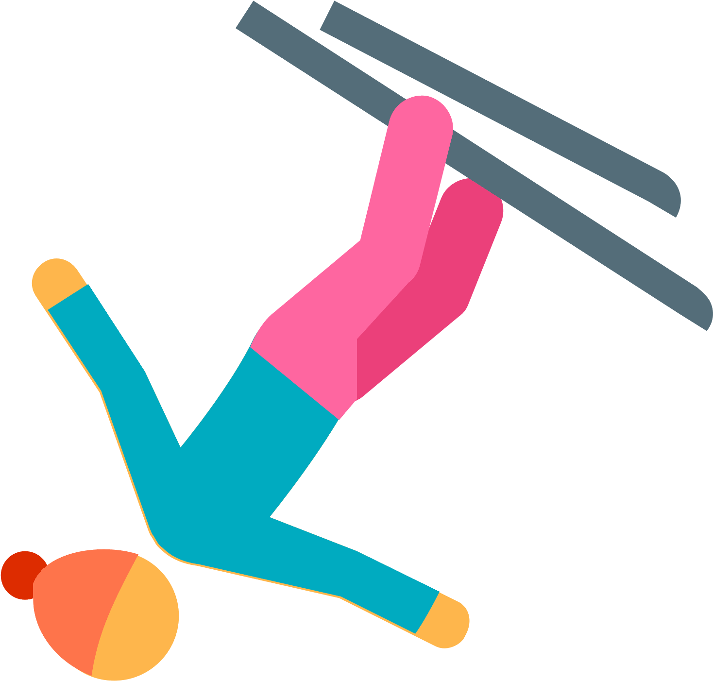 Freestyle Na Nartach Icon - Skiing (1600x1600), Png Download