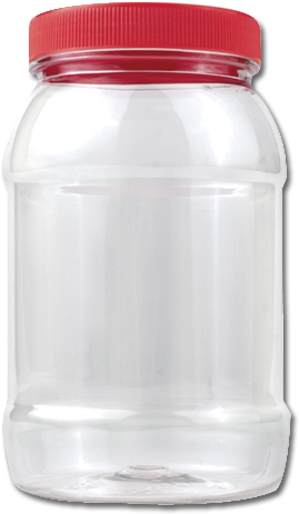 Pet Plastic Containers - Plastic Jar Transparent (500x500), Png Download