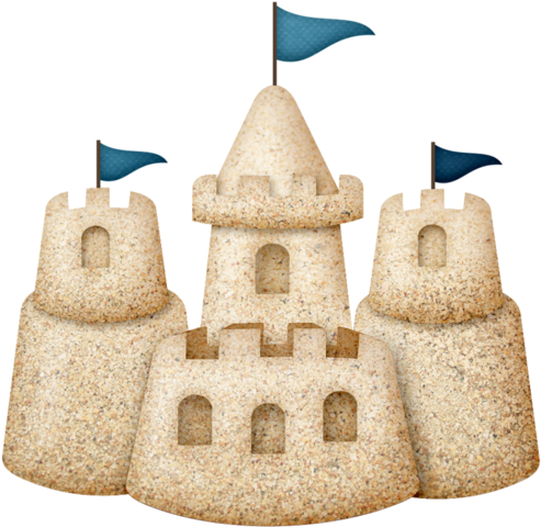 Playful Sand Castle Clipart Transparent Stick - Sand Castle Clipart Png (400x400), Png Download