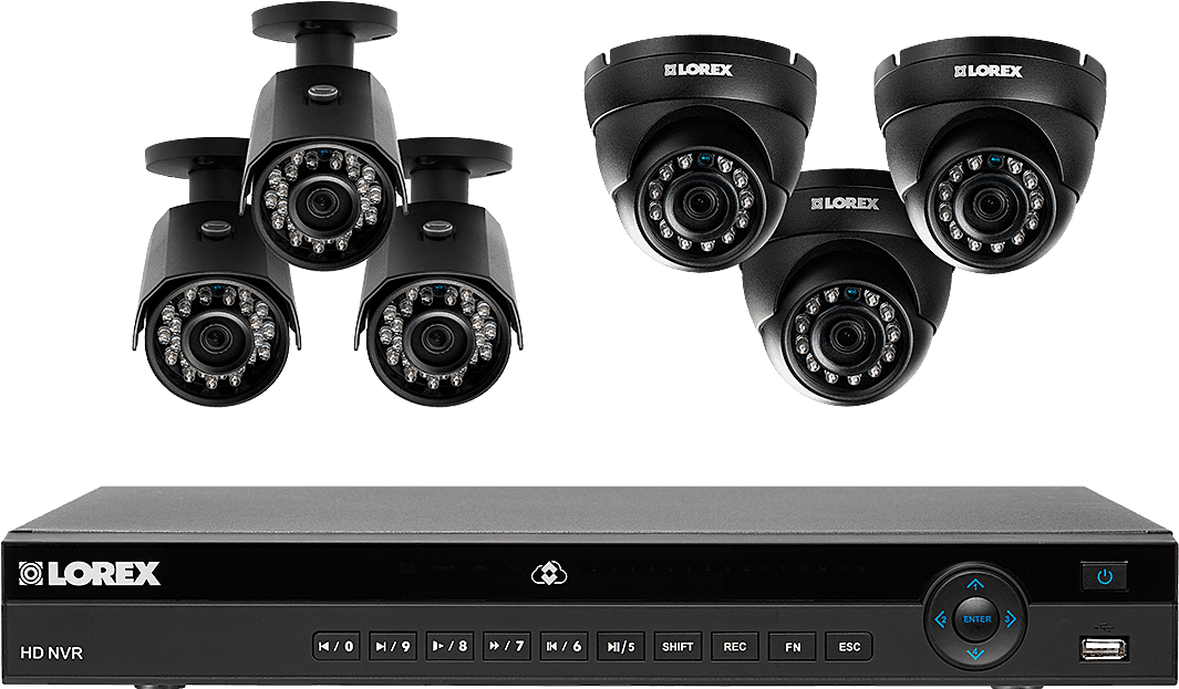 Home Security Cameras And Systems Products By Lorex - 2k Resolution Security System 8 Color Night Vision (1200x800), Png Download