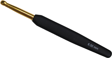 Aluminium Single Ended Gold Crochet Hook [knitpro] - Neck Strap (720x480), Png Download