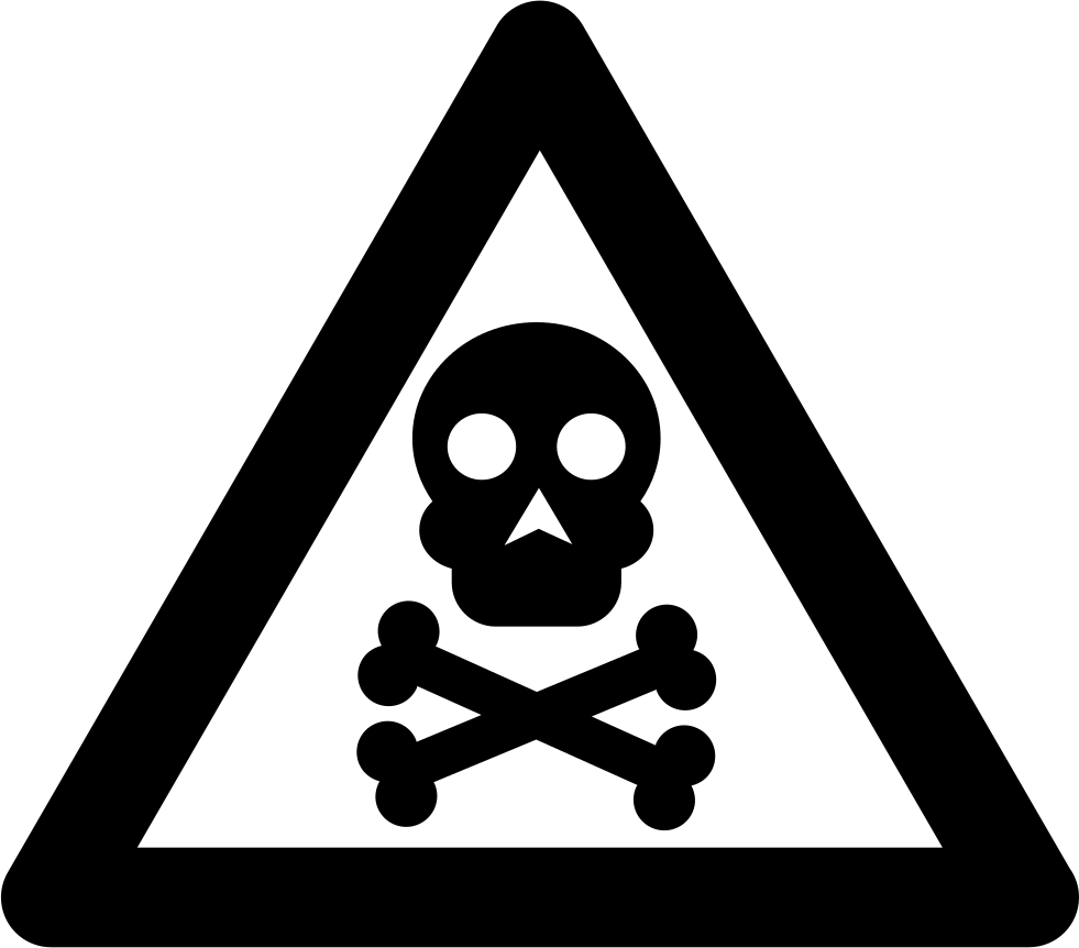 Toxic Warning Sign - Alerte Canicule (981x862), Png Download