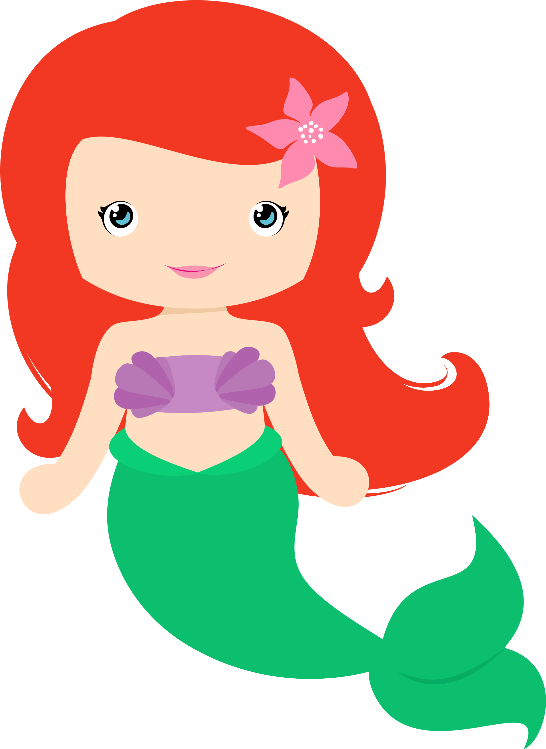 Princess Mermaid Clipart - Birthday Shirt, Mermaid Birthday, Mermaid Shirt, Girls (2188x3001), Png Download