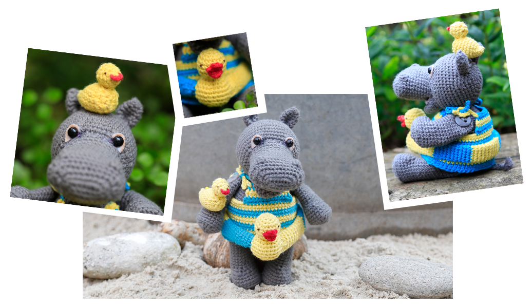 Go Handmade Crochet Kit | Helmut & Friends Hippo (1050x600), Png Download