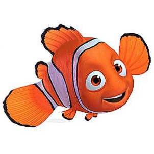 He Is A Young Clown Fish, He Is Very Curious, And Daring - Nemo A Round Character (443x537), Png Download