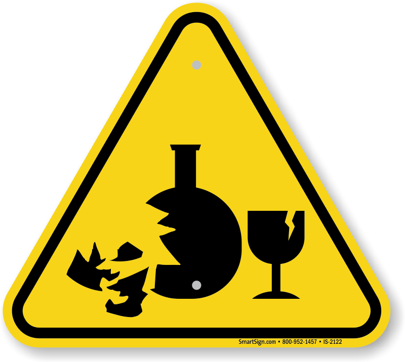 Broken Glass Hazard Symbol Iso Sku Is - Glassware Hazard Safety Symbol (800x716), Png Download