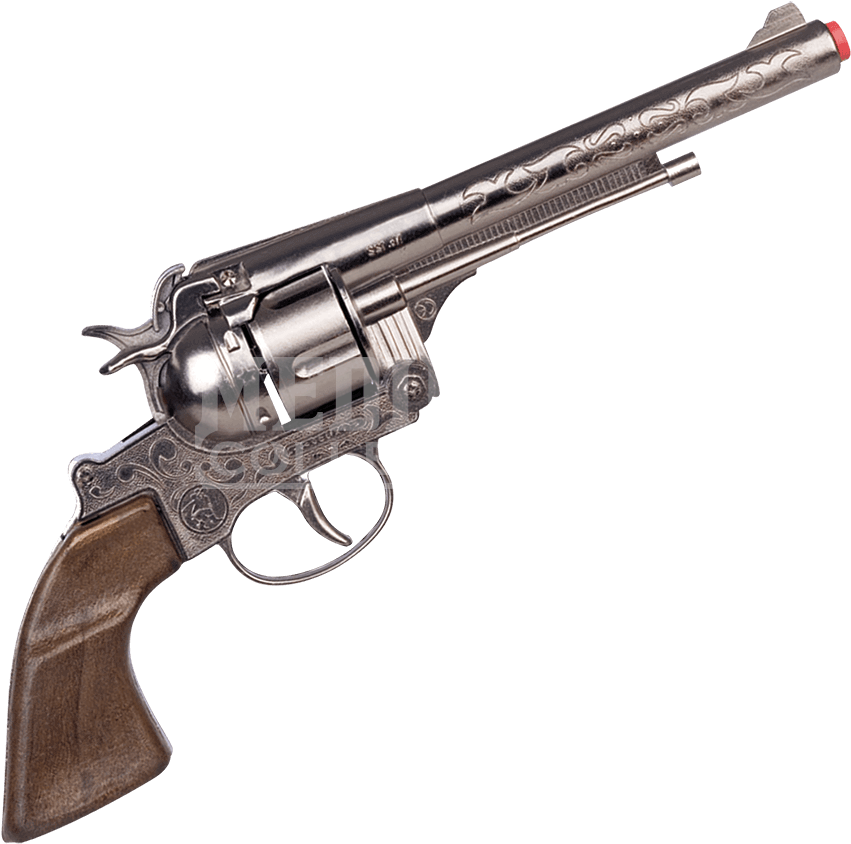 Drawing Cowboy Gun Png - Gonher Cowboy 12 Ring Shot Diecast Cap Gun (850x850), Png Download