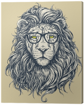 Hipster Lion Vector Illustration - Hipster Lion Journal By Cool Image 9781535113205 (paperback) (400x400), Png Download