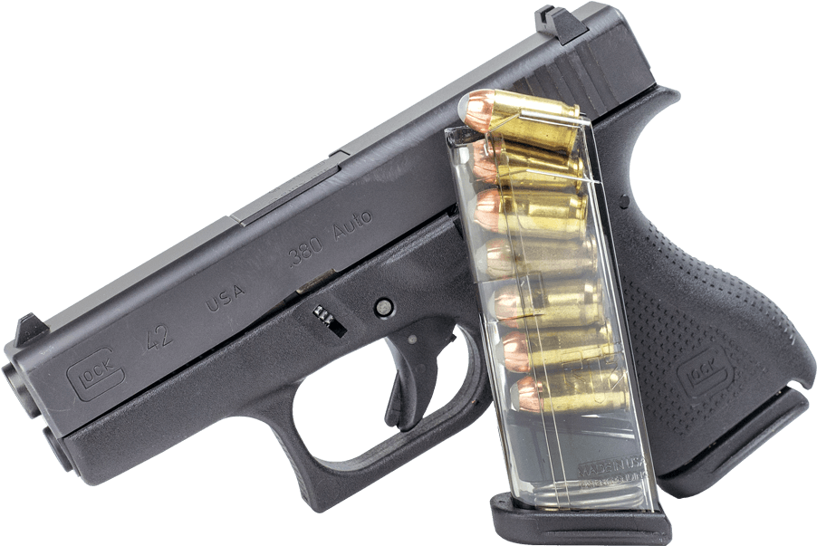 380 Handgun Png - Glock 43 Ets 7 Round (600x600), Png Download