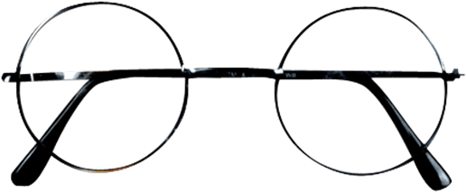 Harry Potter Eyeglasses From Harry Potter - Harry Potter Glasses (555x555), Png Download