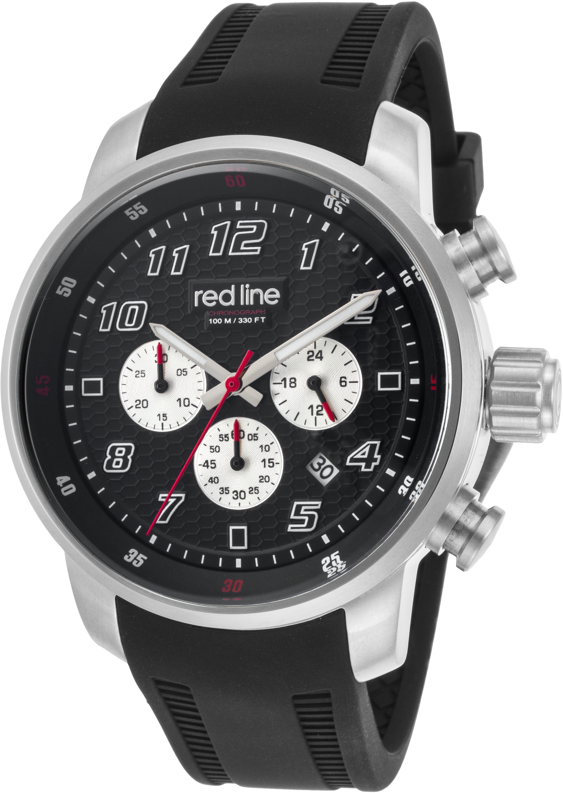 The Carbon Fiber Patterned Dial Features 60 Second, - Red Line Topgear Chronograph Mens Watch Rl-303c-01 (2095x3000), Png Download