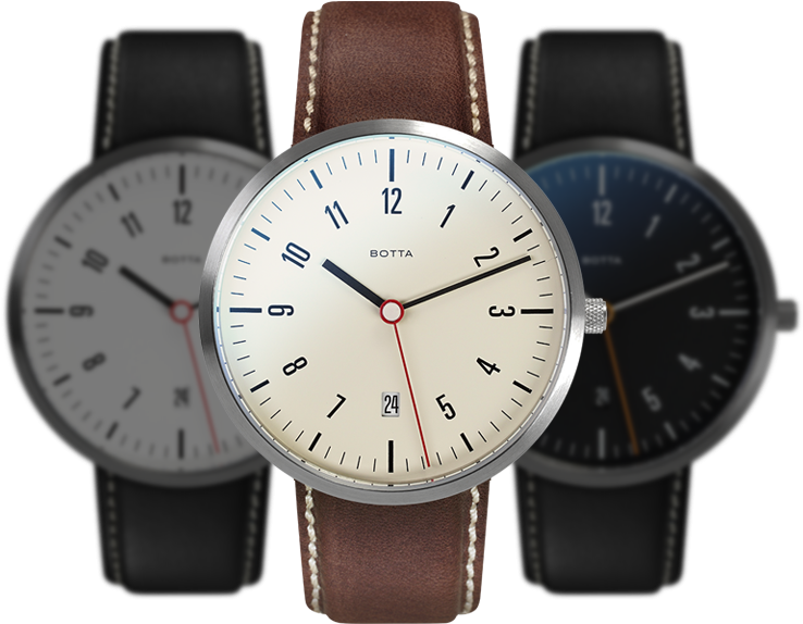 In Bright Conditions, The Hands Are Charged With Ambient - Tres Alpin Automatic Mens Watch W/ Date Botta-design, (770x770), Png Download