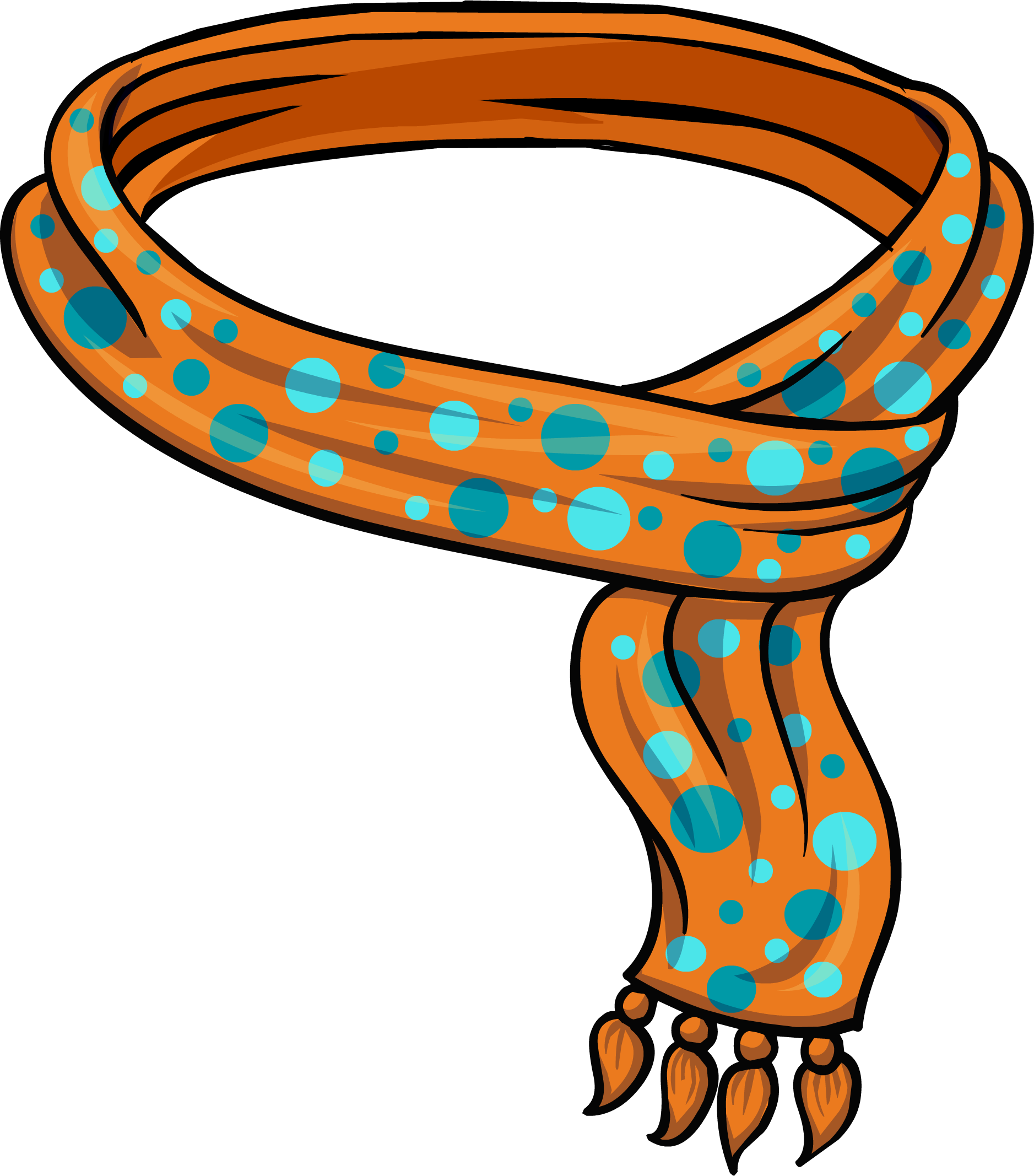 Seeing Spots Scarf - Illustration (1877x2134), Png Download