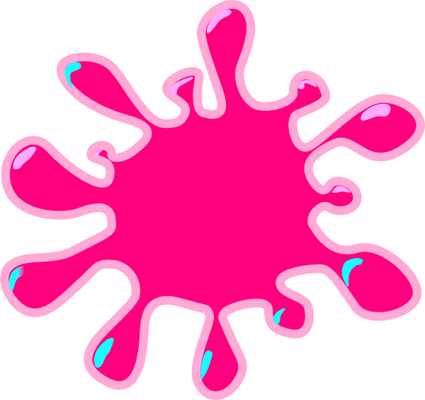 Splash Clipart Pink - Transparent Background Slime Clipart (600x566), Png Download
