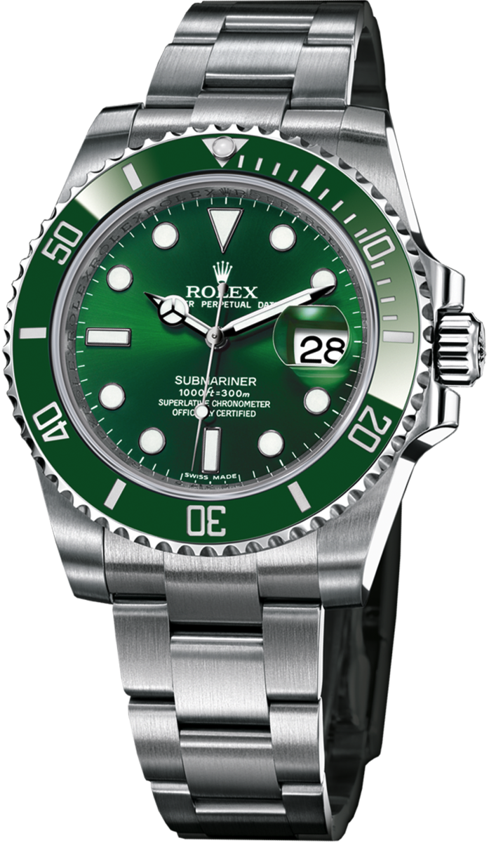 Ten Past 10 Is Preferred For Its Symmetry And Because - Rolex Submariner Date Automatic Men's Watch, Stainless (697x1200), Png Download