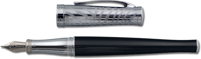 Sauvage Onyx Fountain Pen - Rifle (668x196), Png Download