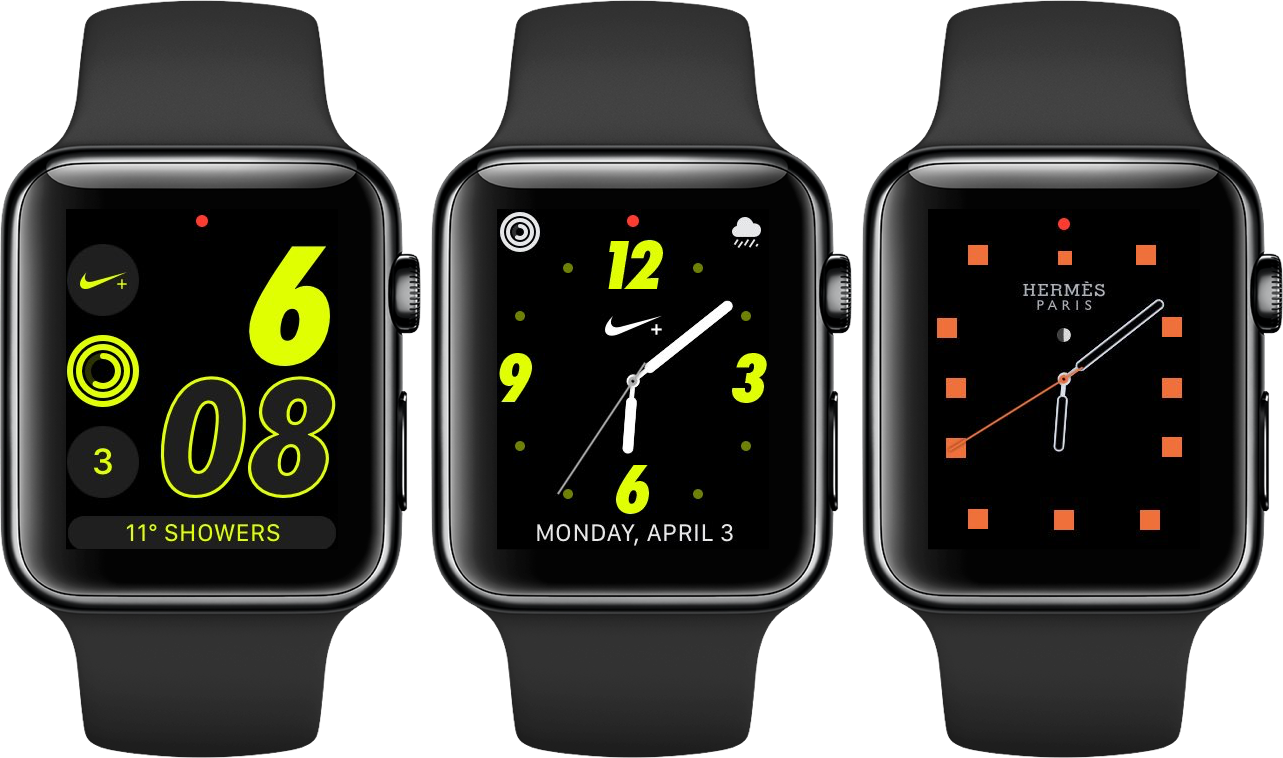 Apple Limits Some Of Their Watch Face Designs To Certain - Apple Watch Nike Faces (1283x758), Png Download
