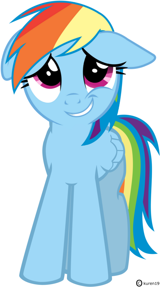 Kuren247, Embarrassed, Rainbow Dash, Safe, Simple Background, - Rainbow Dash (661x1024), Png Download