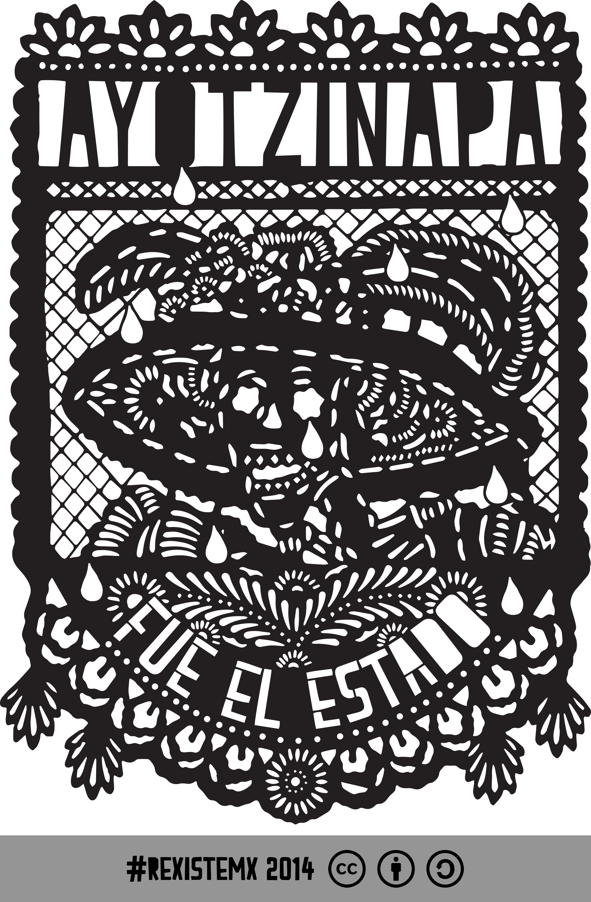 File - Lloracatrinallueverabia - Papel Picado Catrina Png (2316x3534), Png Download