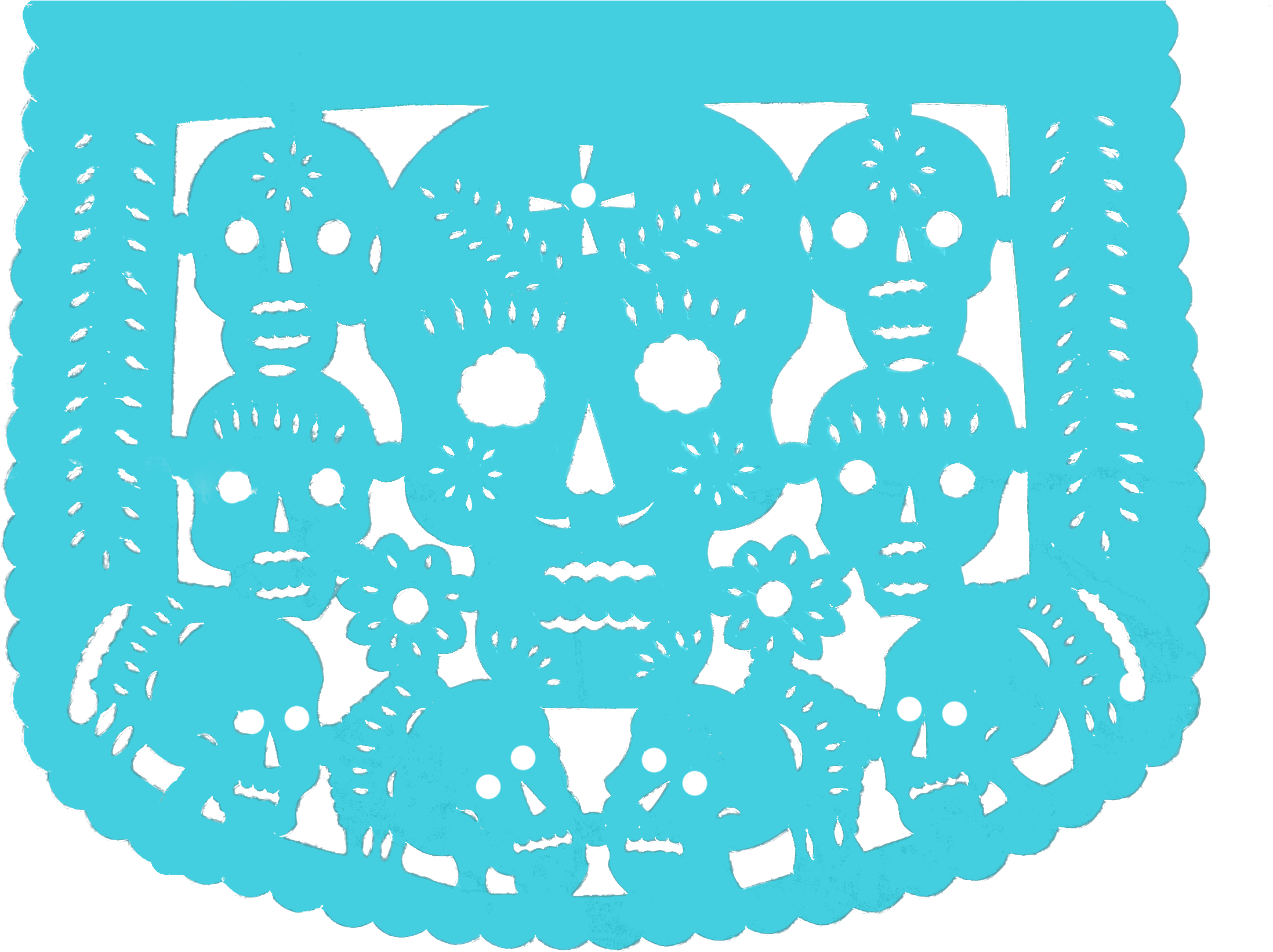 In Tucson, Dia De Los Muertos, And The Our Unique Observation - Muertos Papel Picado Png (2272x1704), Png Download