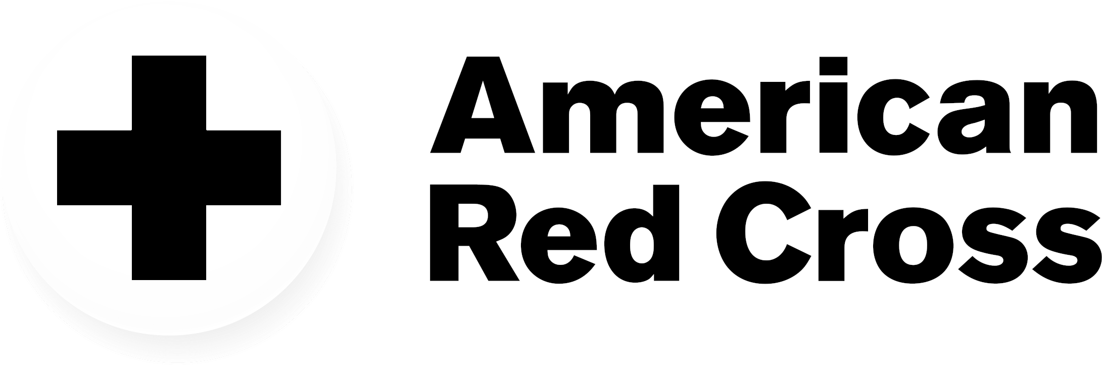American Red Cross Logo Black And White - American Red Cross (2400x941), Png Download