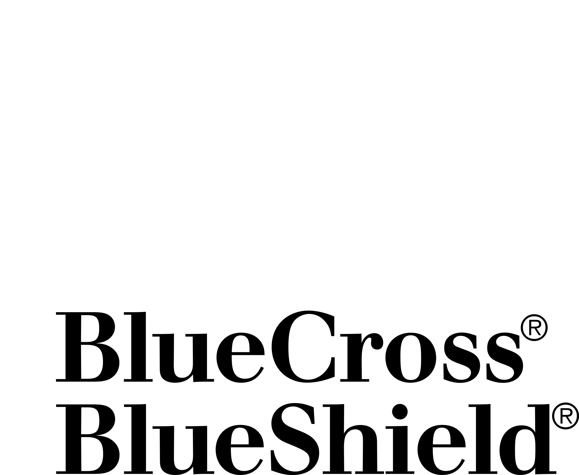 Blue Cross Blue Shield 1 Logo Black And White - Blue Cross Blue Shield (2400x1970), Png Download