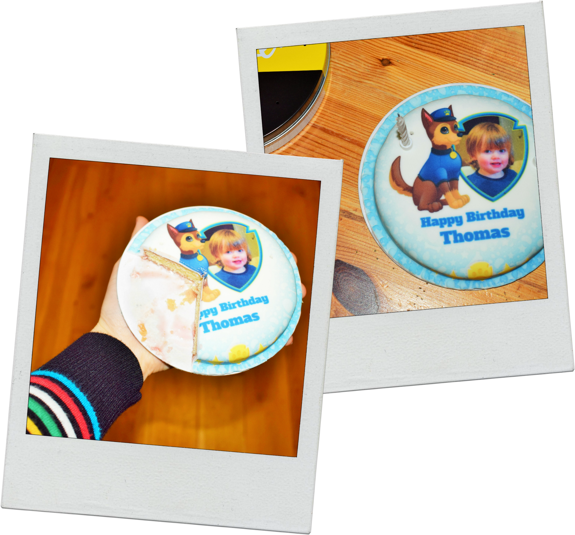 2 Candles And A Party Blower Which Is A Really Nice - Circle (2000x2000), Png Download
