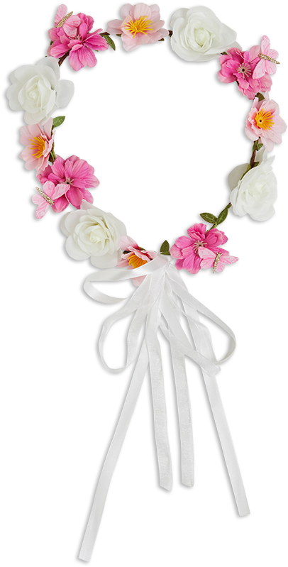 Flower Crown Pink - Pink (888x888), Png Download