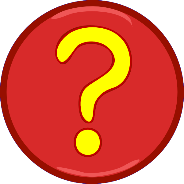 Yellow Question Mark Inside Red Circle Clip Art - Question Mark In A Circle Clipart (600x598), Png Download