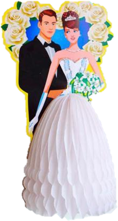 Pareja De Novios - Wedding (519x911), Png Download