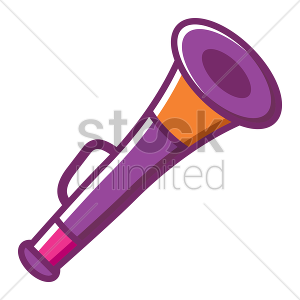 Party Horn Vector Graphic Clipart - Party Horn (600x600), Png Download