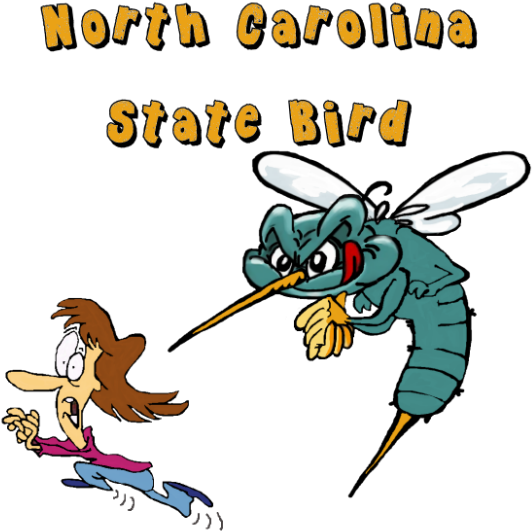 The Mosquitoes Are So Big And Plentiful In North Carolina, - Mosquito North Carolina Funny (560x560), Png Download
