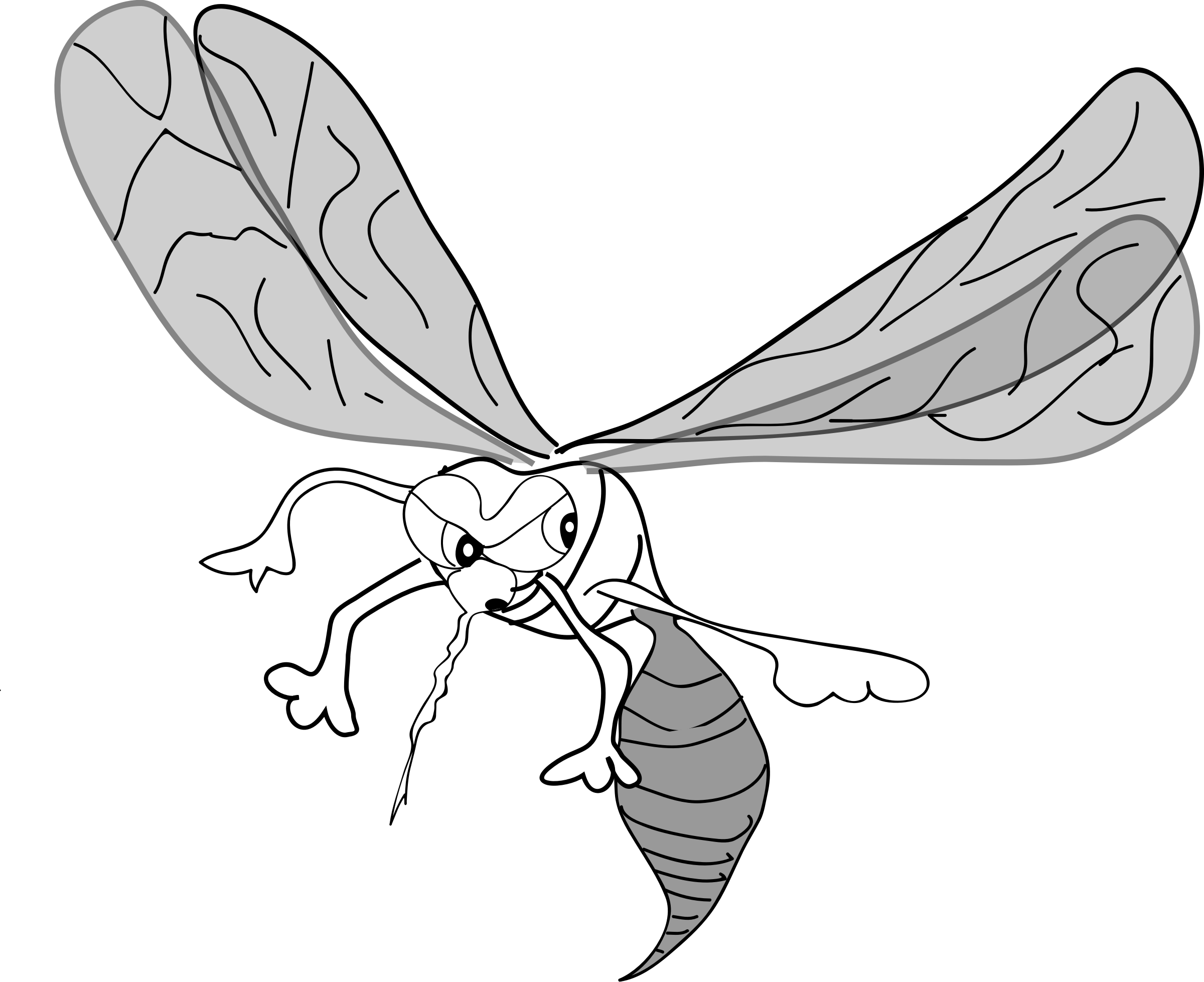 Computer Icons Drawing Marsh Mosquitoes Download Line - Mosquito Drawing (417x340), Png Download