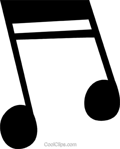 Nota Musical Libres De Derechos Ilustraciones De Vectores - Notas Musicais Vetor Png (387x480), Png Download