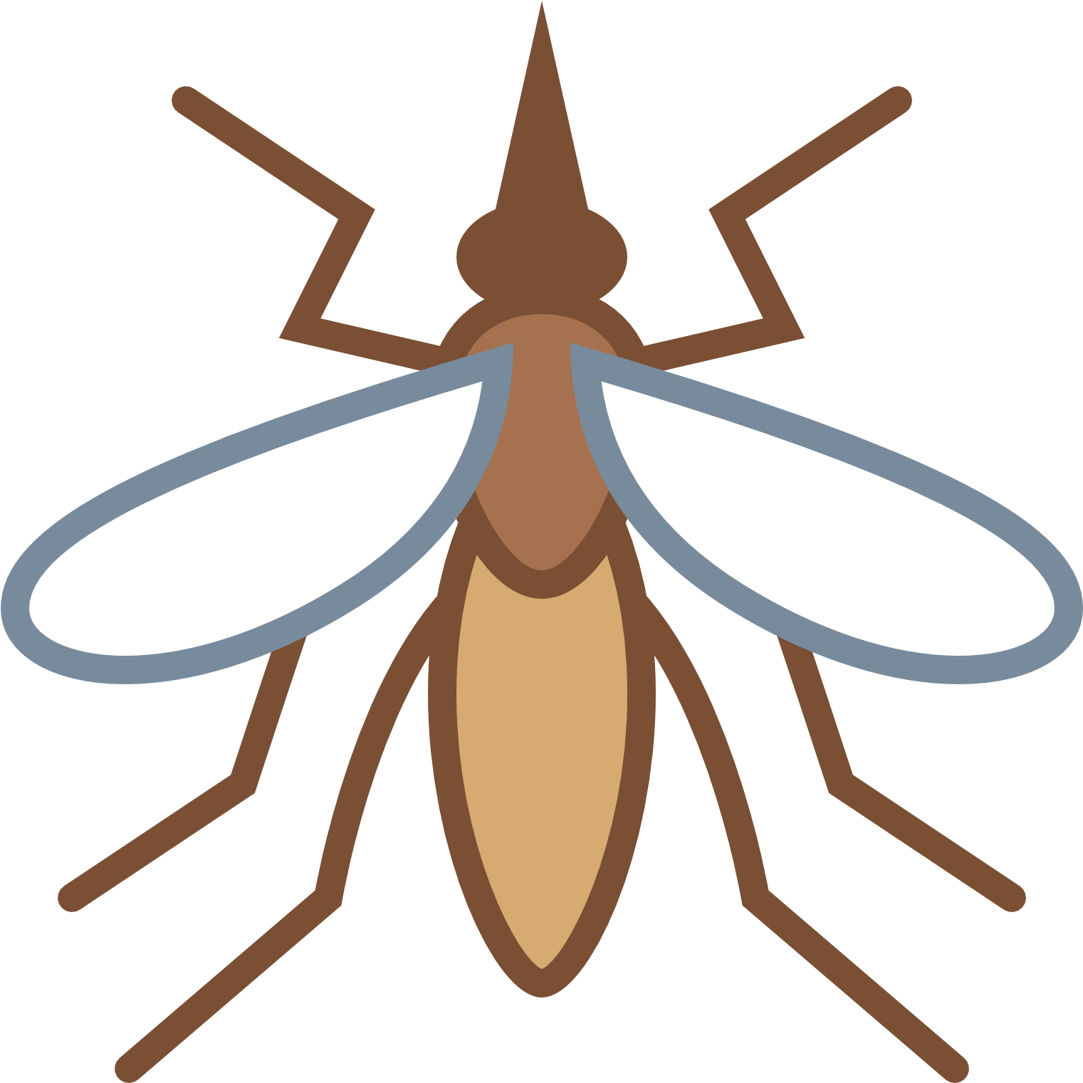 Mosquito Icon - Mosquito Icon Png (1600x1600), Png Download