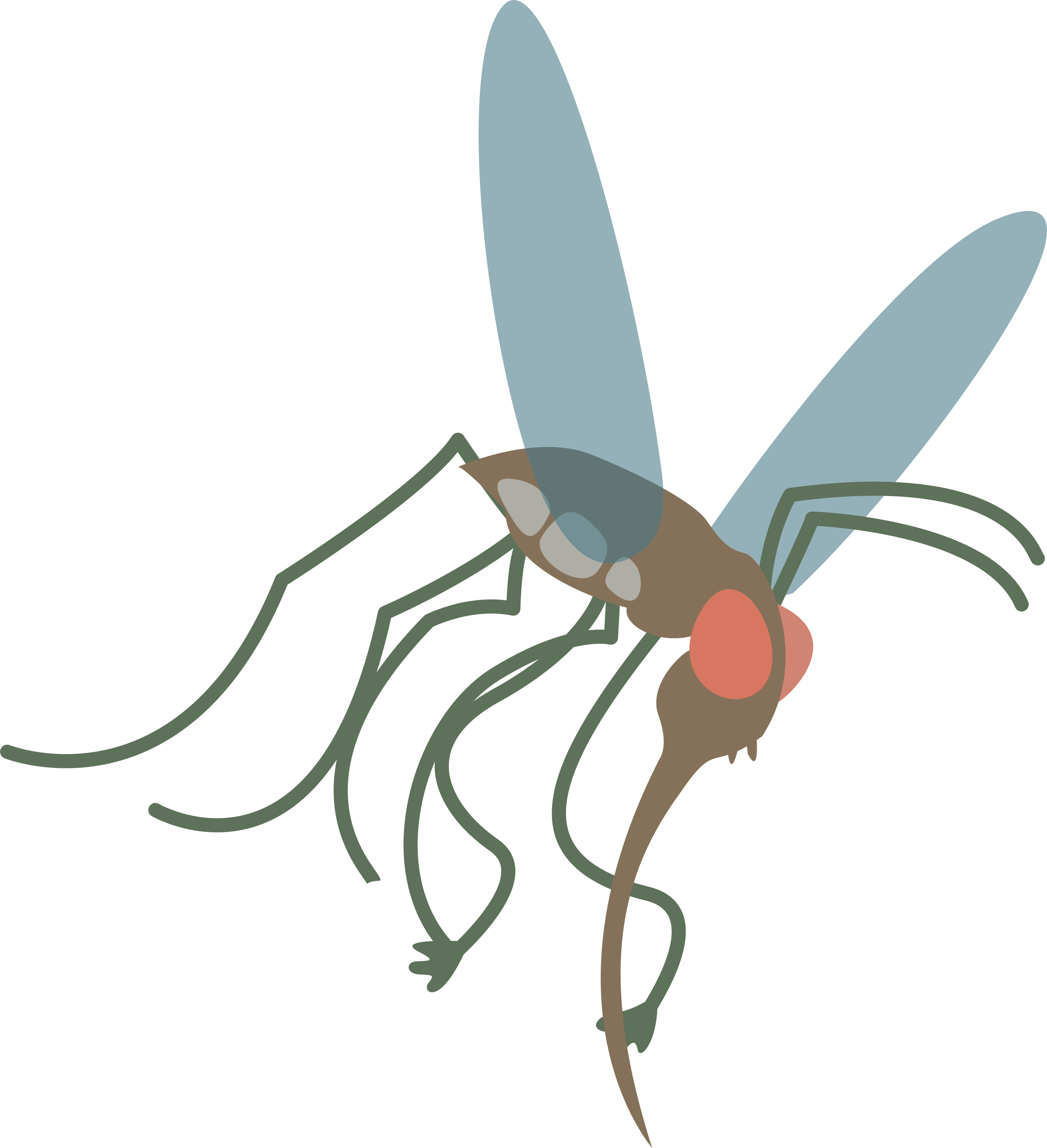 Vector Mosquitoes Clipart - Mosquito Cartoon Transparent Png (2799x3069), Png Download