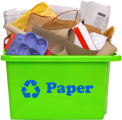 Paper In Recycling Bin - 5 Thing That Can Be Recycled (497x496), Png Download