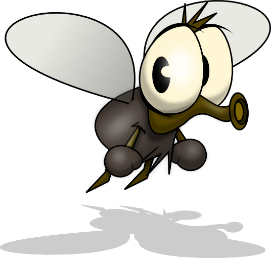 Cartoon Clipart Mosquito Pencil - Cartoon Mosquito Clipart (536x510), Png Download