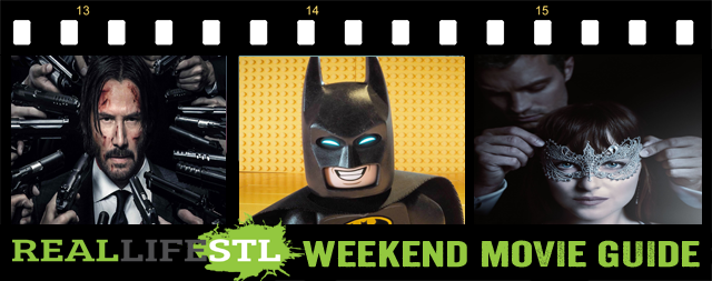 Lego Batman Movie, Fifty Shades Darker And John Wick - John Wick: Chapter 2 (640x253), Png Download