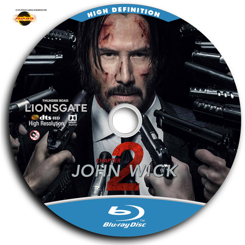 John Wick Chapter Two 2017 Label Blu Ray - John Wick: Chapter 2 (500x500), Png Download